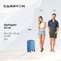 CarryOn Skyhopper (S) Cool Blue 32 л чемодан из поликарбоната на 4 колесах синий