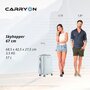 CarryOn Skyhopper (S) Silver 32 л чемодан из поликарбоната на 4 колесах серебро