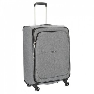 Travelite Nida Anthracite 98/112 л чемодан из полиэстера на 4 колесах серый