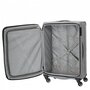 Travelite Nida Anthracite 98/112 л чемодан из полиэстера на 4 колесах серый