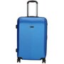 Enrico Benetti Atlanta Steel Blue M 72 л чемодан из пластика на 4 колесах синий