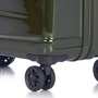 Epic Vision 39 л чемодан из поликарбоната\ABS-пластика на 4 колесах темно-зеленый