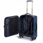 Piquadro USIE 28 л валіза з натуральної шкіри на 4-х колесах синя