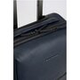 Piquadro LINE 38 л чемодан из натуральной кожи на 4 колесах синий
