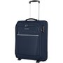 Мала валіза на двох колесах Travelite Cabin ручна поклажа на 44 л вагою 1,9 кг Синій