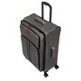 IT Luggage APPLAUD 116 л валіза з поліестеру на 4 колесах сіра