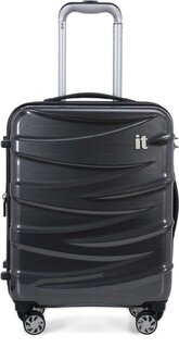 IT Luggage TIDAL 35/45 л валіза з ABS пластику на 4 колесах сіра