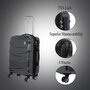 IT Luggage TIDAL 35/45 л чемодан из ABS пластика на 4 колесах серый