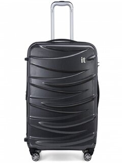 IT Luggage TIDAL 128/157 л чемодан из ABS пластика на 4 колесах серый