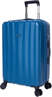JUMP Tanoma 58 л чемодан из полипропилена на 4 колесах синий