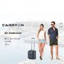 CarryOn AIR Underseat 23 л валіза з поліестеру на 2 колесах чорна