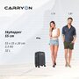 CarryOn Skyhopper 32 л валіза з полікарбонату на 4 колесах чорна