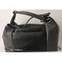 Piquadro COLEOS 33 л городская сумка-рюкзак из текстиля и натуральной кожи черная