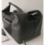 Piquadro COLEOS 33 л міська сумка-рюкзак з текстилю та натуральної шкіри чорна
