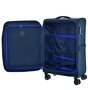 March Sigmatic 70/83 л чемодан из полиэстера на 4-х колесах синий