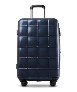 Echolac SQUARE PRO 123 л чемодан из поликарбоната на 4 колесах синий