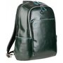 Piquadro Blue Square 15 л міський рюкзак з натуральної шкіри зелений