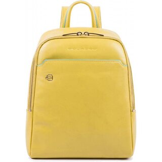 Piquadro Blue Square 6 л городской рюкзак из натуральной кожи желтый