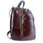 Piquadro Blue Square 6 л міський рюкзак з натуральної шкіри коричневий