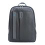 Piquadro PULSE 13 л городской рюкзак для ноутбука из натуральной кожи серый