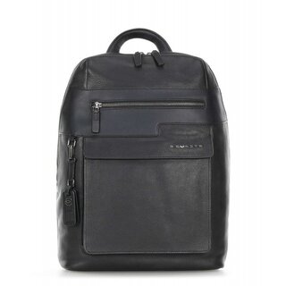 Piquadro VOSTOK 14 л городской рюкзак для ноутбука из натуральной кожи черный