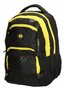 Enrico Benetti Natal 35 л міський рюкзак для ноутбука з поліестеру чорний з жовтим