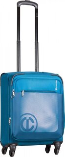 Carlton Morgan 35 л чемодан из полиэстера на 4-х колесах с расширением темно-синийй