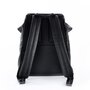 Женский деловой рюкзак из натуральной кожи Roncato Brave на 19 литров Черный