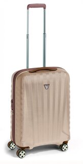 Roncato E-LITE 38 л элитный чемодан для ручной клади из поликарбоната шампань/коричневый