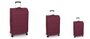 Комплект валіз Gabol Board з тканини на 4-х колесах Червоний