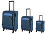 Комплект чемоданов Travelite Derby с расширительной молнией из ткани Синий