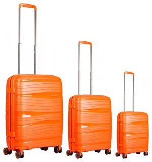 Комплект валіз Jump Tenali з поліпропілену на 4-х колесах Помаранчевий