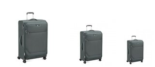 Комплект валіз Roncato Joy з тканини з розширювальної блискавкою Антрацит
