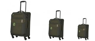 Комплект чемоданов из ткани Travelite GO на 4-х колесах Зеленый