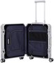 Элитный чемодан из алюминия Travelite NEXT на 39 л Серебристый