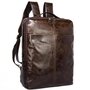 Рюкзак шкіряний Tiding Bag з відділом під ноутбук Коричневий