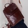 Женский рюкзак Grays из натуральной кожи Бордовый