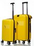 Sumdex Line-S чемодан ручная кладь на 30/40л из поликарбоната Желтый