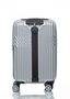 Sumdex Line-S чемодан ручная кладь на 30/40л из поликарбоната Серебристый