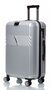Sumdex Line-S середня валіза на 60/70 л вагою 3,9 кг з полікарбонату Сріблястий