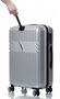 Sumdex Line-S середня валіза на 60/70 л вагою 3,9 кг з полікарбонату Сріблястий