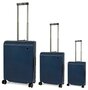 Набор из 3-х чемоданов из полипропилена Echolac FUSION Синий