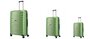 Комплект чемоданов Titan Highlight из полипропилена Зеленый
