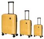 Набор чемоданов из полипропилена Travelite Smarty на 4-х колесах в желтом цвете