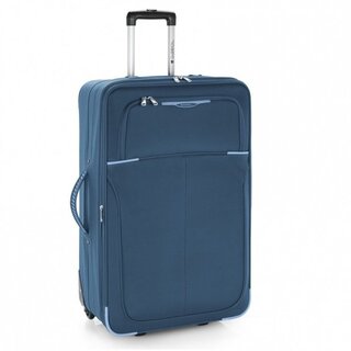 Большой тканевый чемодан Gabol Malasia на 2-х колесах с расширительной молнией на 93 л Синий