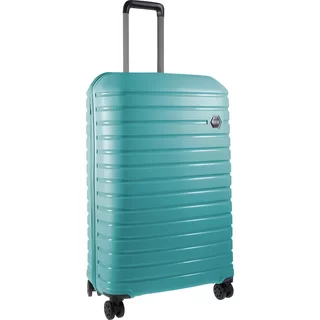 Большой чемодан GROUND Vanille на 108 л весом 4,1 кг из полипропилена Бирюзовый