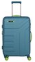 Средний пластиковый чемодан Travelite Vector на 79/91 л Бирюзовый