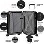 Средний чемодан CarryOn Porter на 57 л из полипропилена Черный