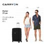 Большой чемодан CarryOn Porter на 85 л из полипропилена Черный