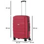 Середня валіза CarryOn Porter на 57 л з поліпропілену Червоний